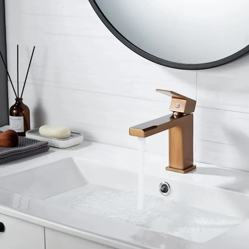 Cмеситель для раковины Knotlor KN-20/RB, бронза