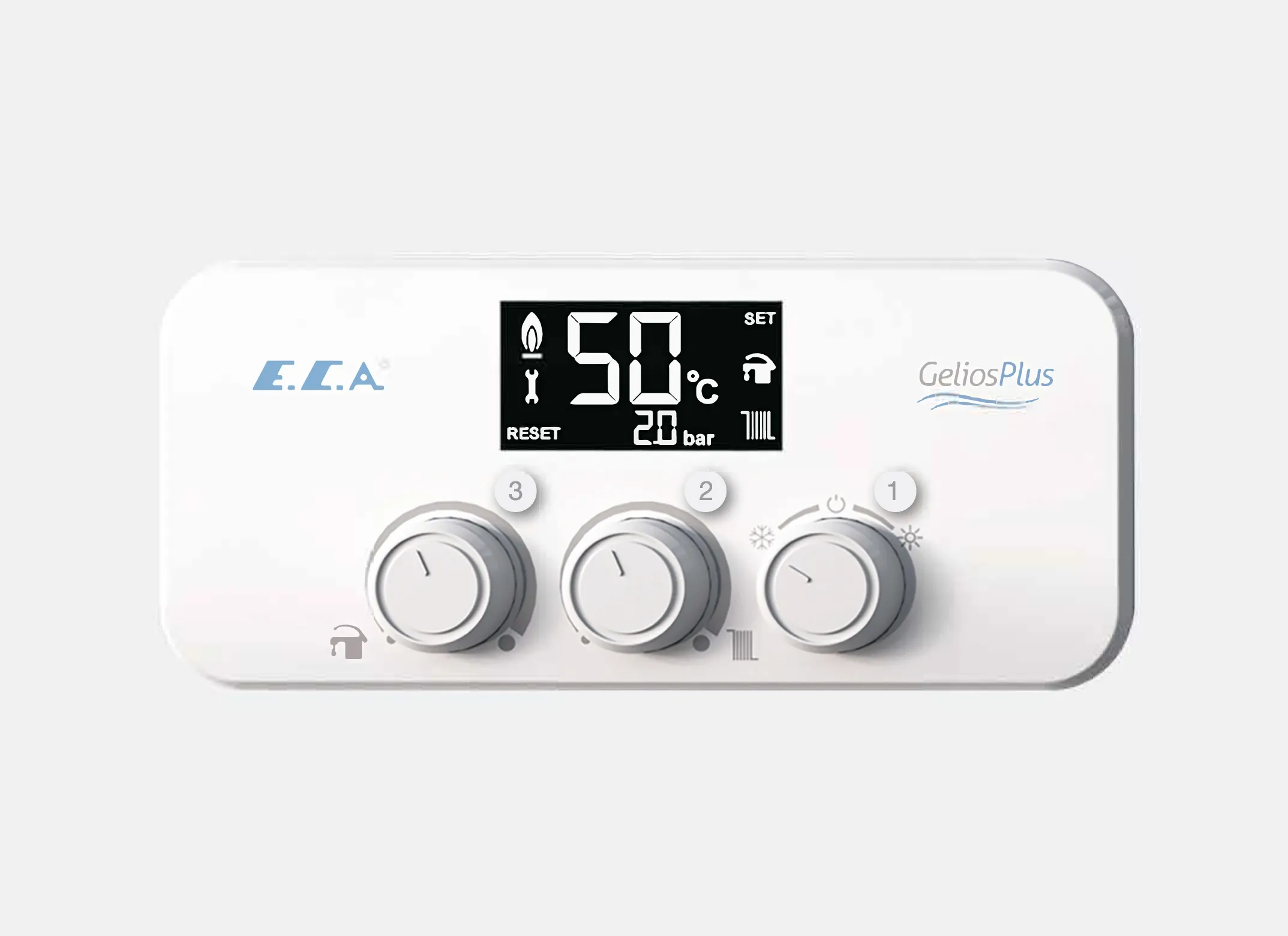 Котёл газовый настенный E.C.A. Gelios plus 24 HM NG New (двухконтурный, закрытая камера) (2000000006680)