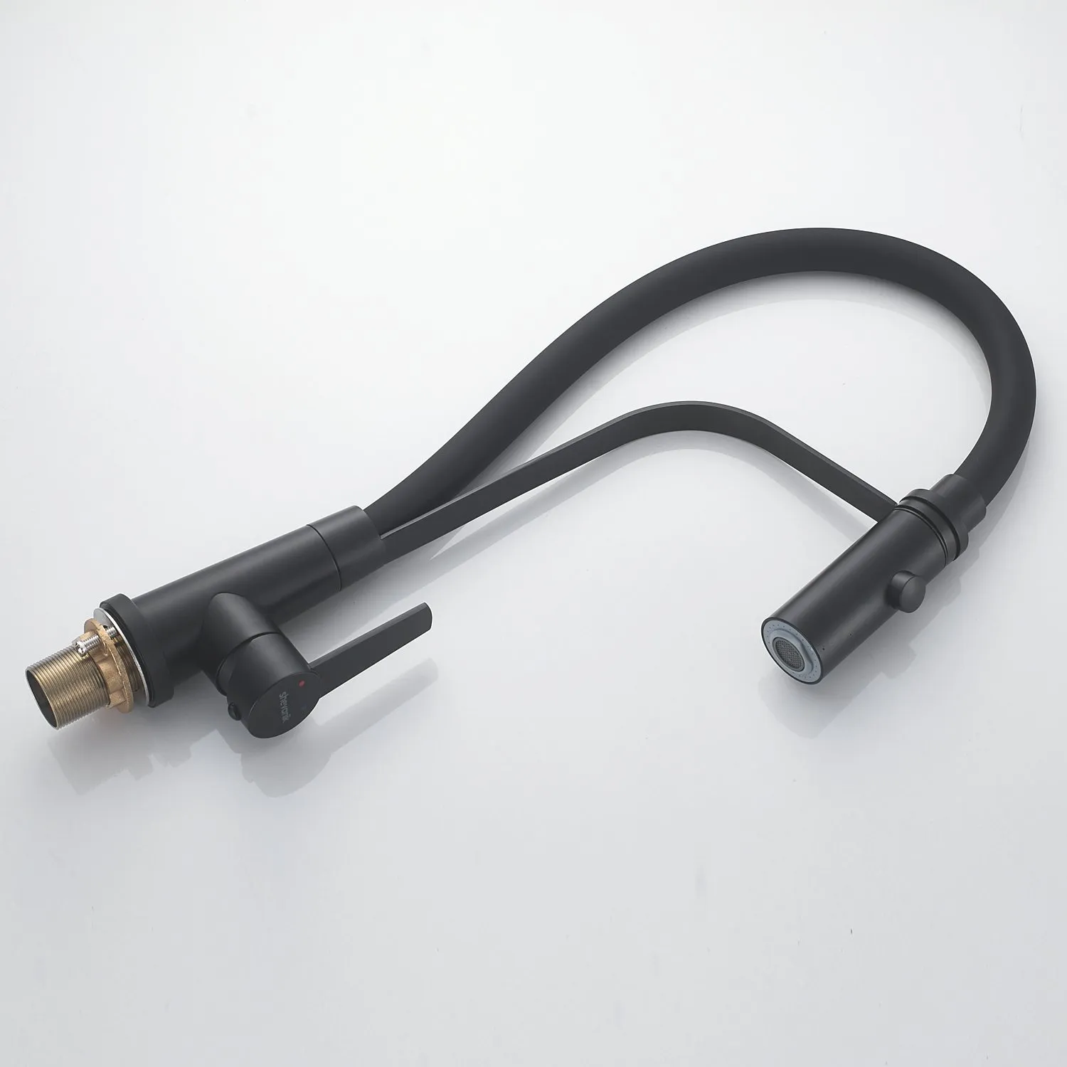 Смеситель для кухни с гибким изливом и режимом "душ" Shevanik S943H-3, черный