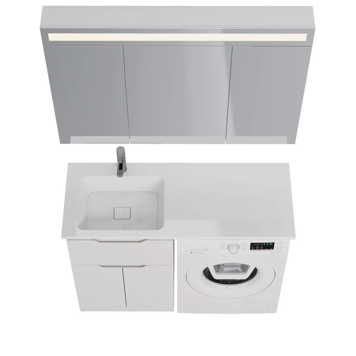 Тумба под раковину напольная Dreja Vega 60 см, белый