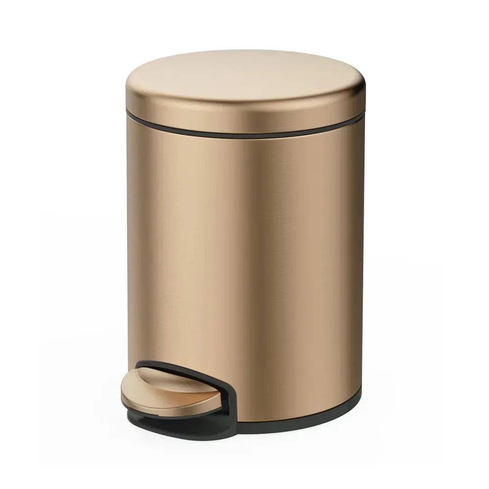 Мусорное ведро Raglo R360.106.33 с педалью для открывания, матовая медь