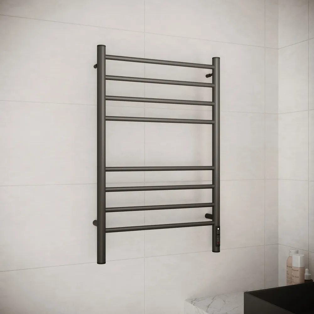 Полотенцесушитель электрический с диммером Terminus Аврора П8 50х80, графит