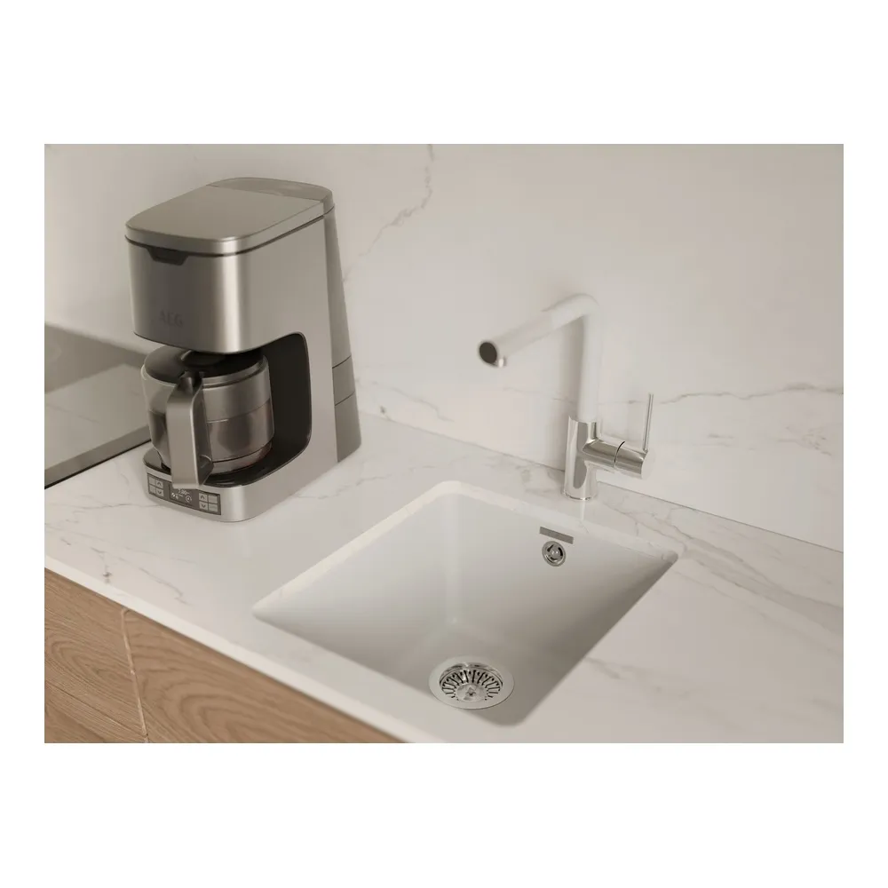 Смеситель для кухни с выдвижным изливом Rivelato Ledro 9022201, хром/иней