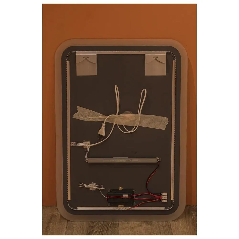 Зеркало Silver Mirrors Stiv-Lite 500х700 - 2 (открытая подсветка, cенсорный выключатель, подогрев)