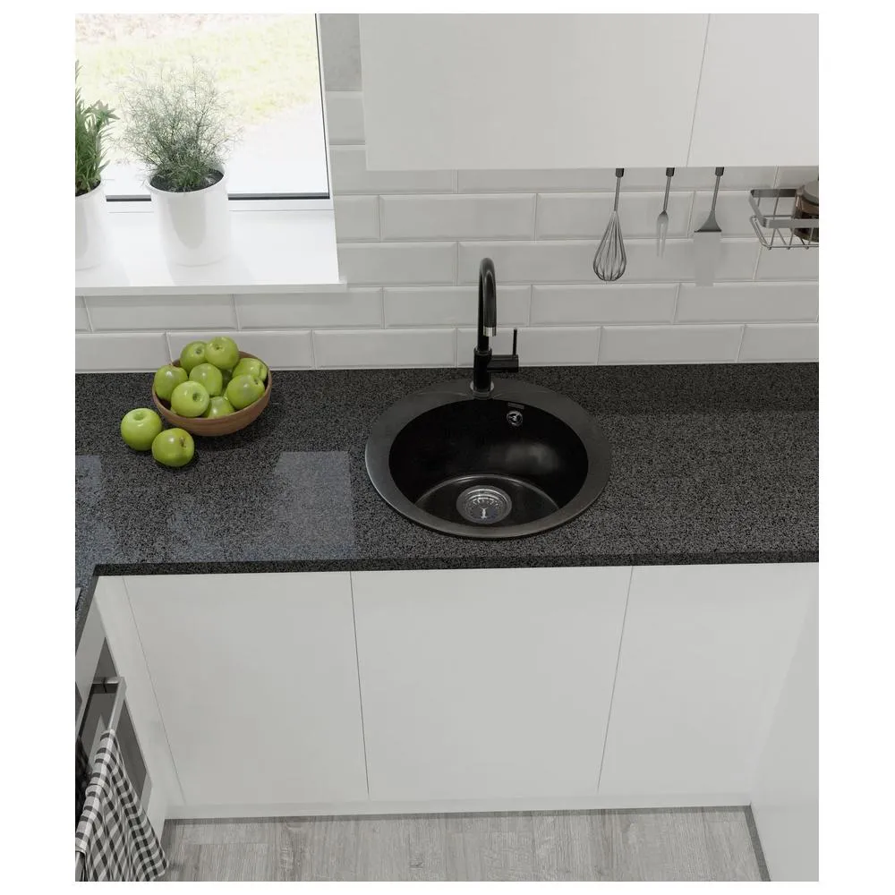 Кухонная мойка GranFest RONDO 480, черный