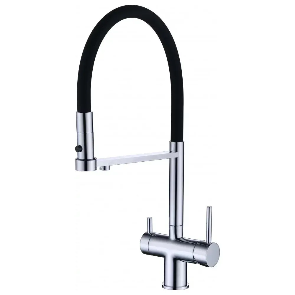 Смеситель для кухни с гибким изливом Grocenberg GB4095CR, хром