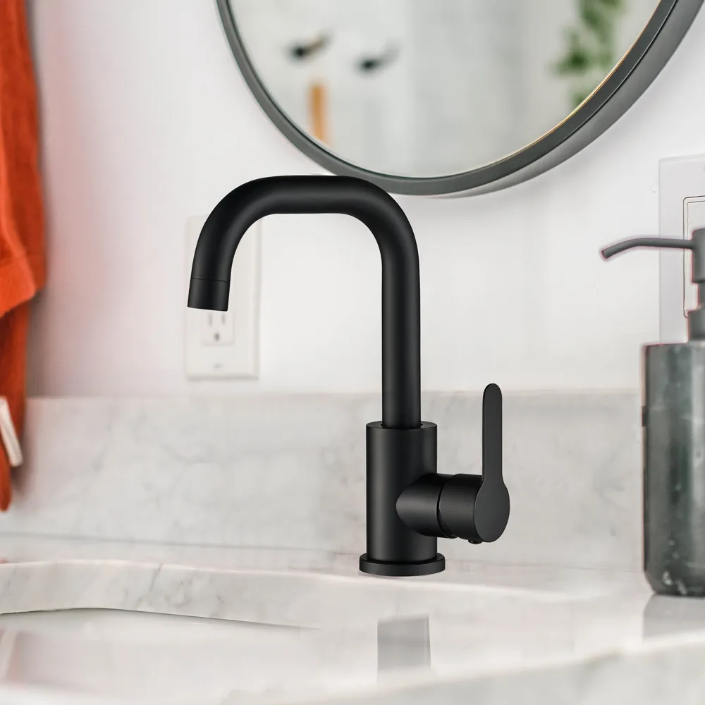 Смеситель для раковины WesnaArt EKO EKO05-250Black, черный