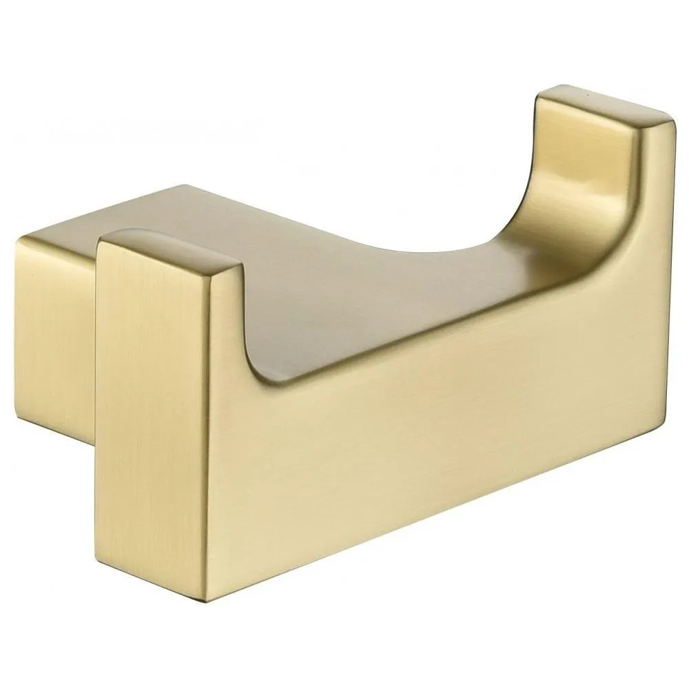 Крючок для ванной комнаты двойной Grocenberg AC0018MG, матовое золото