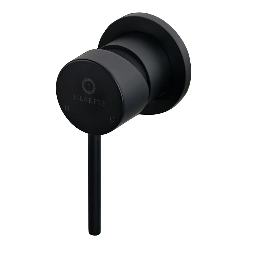 Смеситель для раковины встраиваемый FILARETE Roun FL4020BL, черный