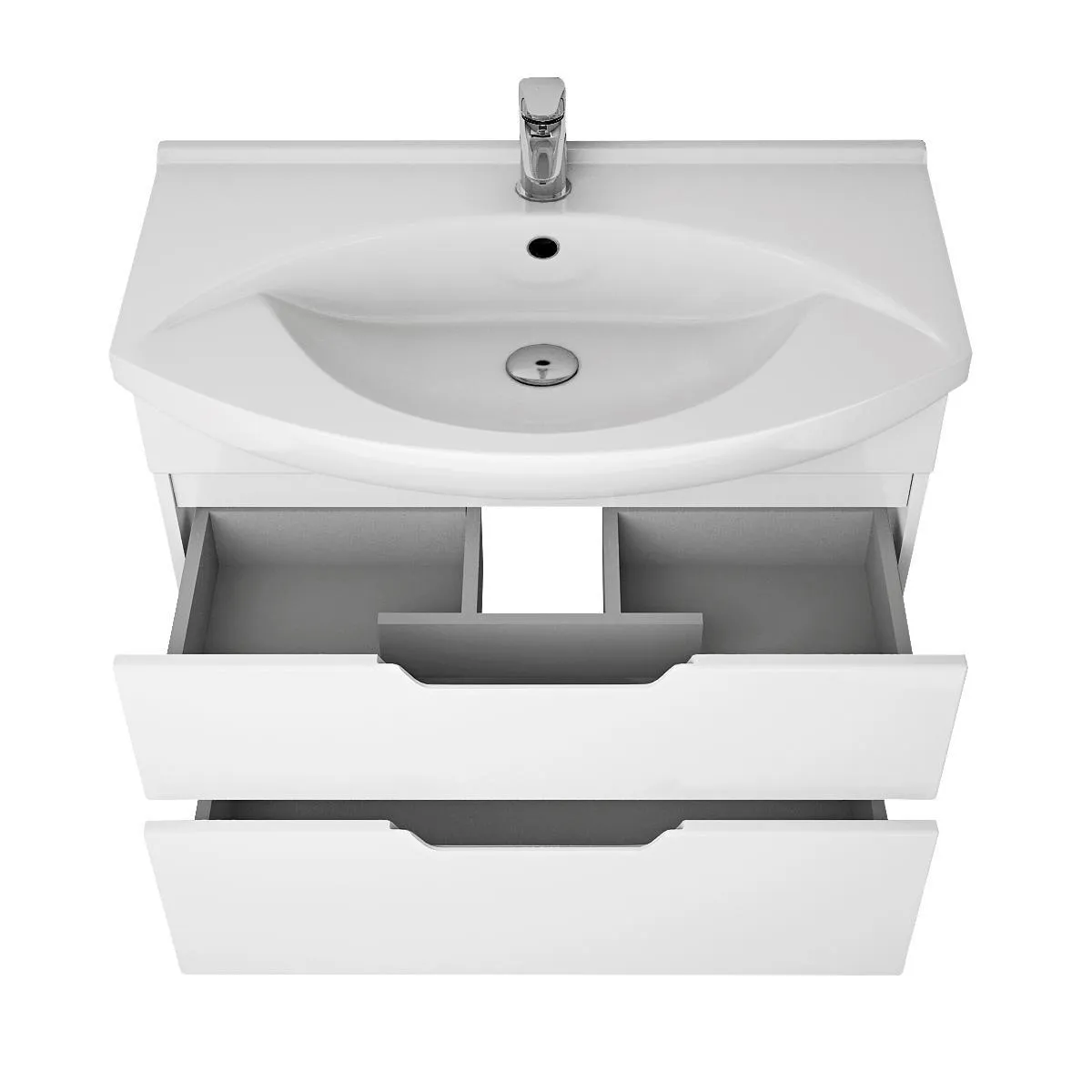 Тумба под раковину подвесная/напольная Dreja Laguna Plus 105 см, белый