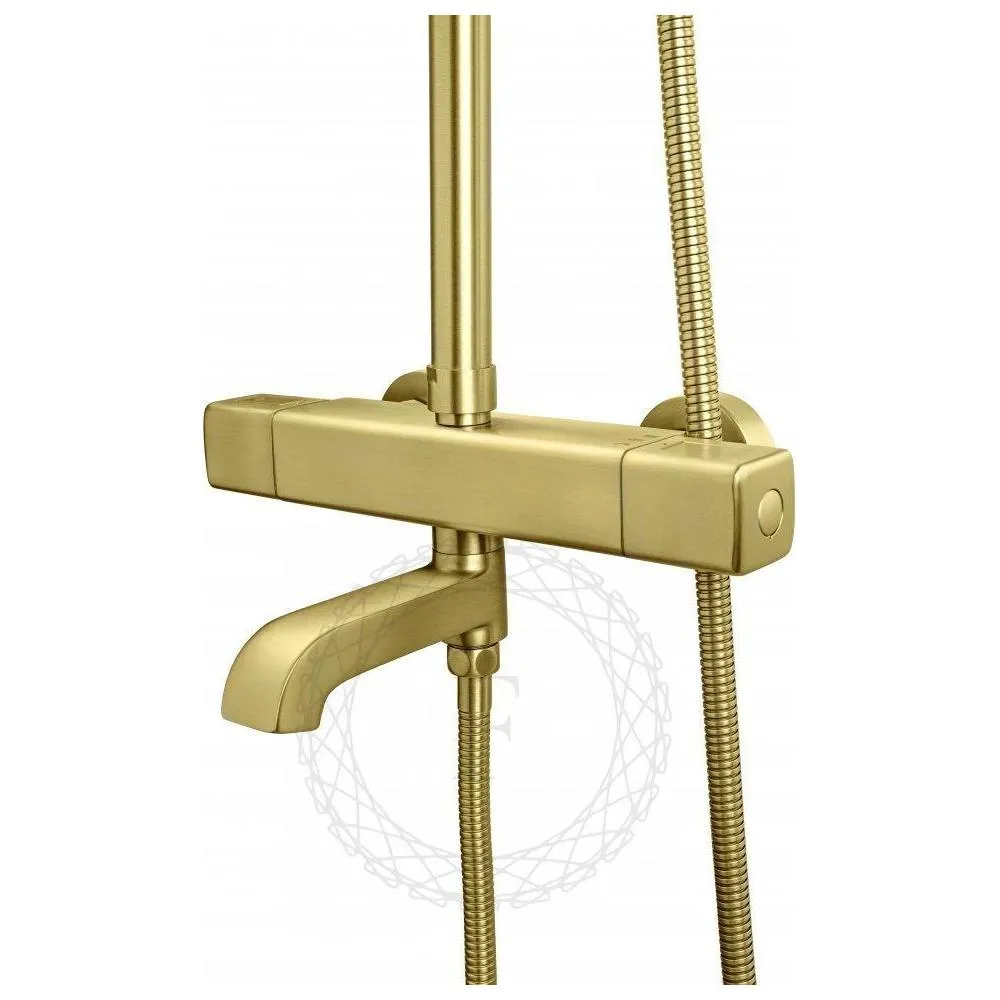 Душевая система с термостатом FILARETE FL2050MG, матовое золото
