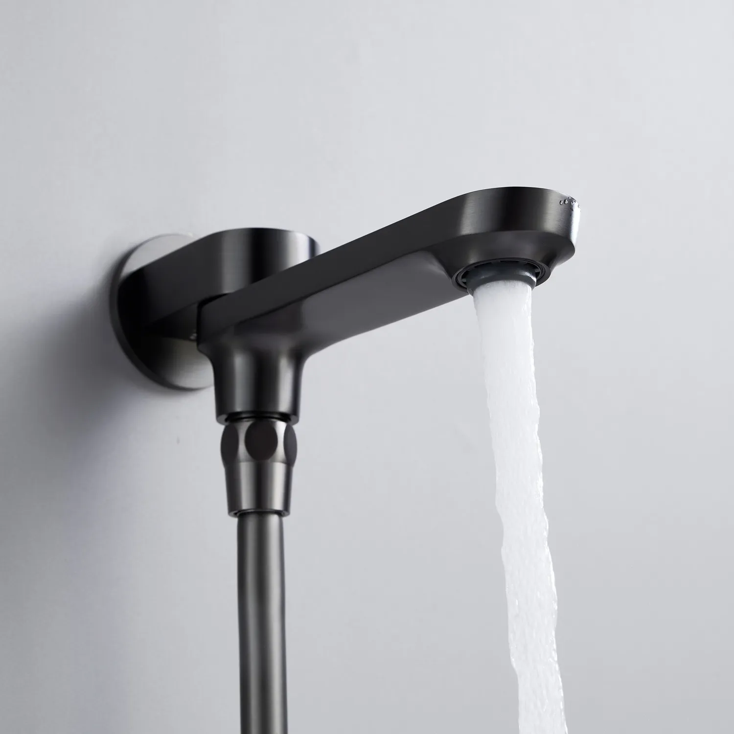 Душевая система встраиваемая Shevanik S4335T, оружейная сталь