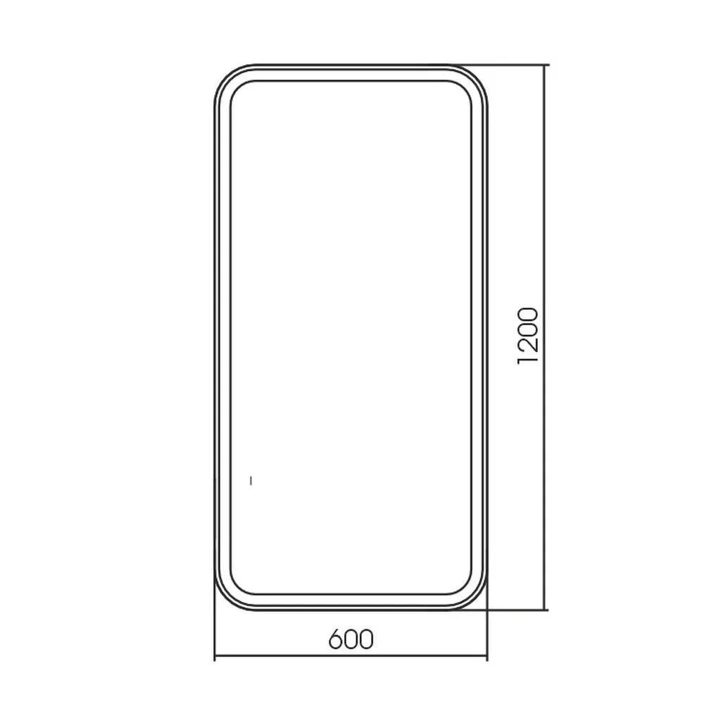 Зеркало Silver Mirrors Мальта 600х1200 (бесконтактный сенсор) гор/верт