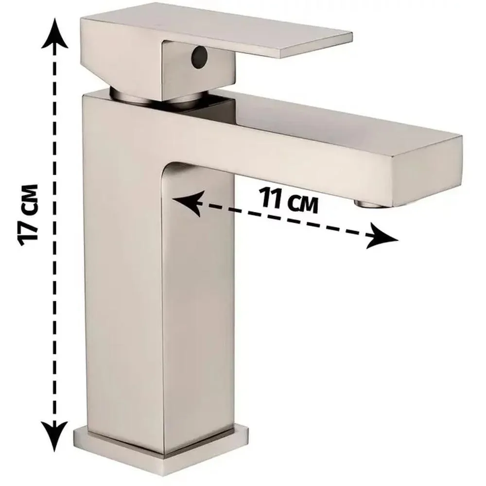Смеситель для раковины Grocenberg GB2008NK, никель