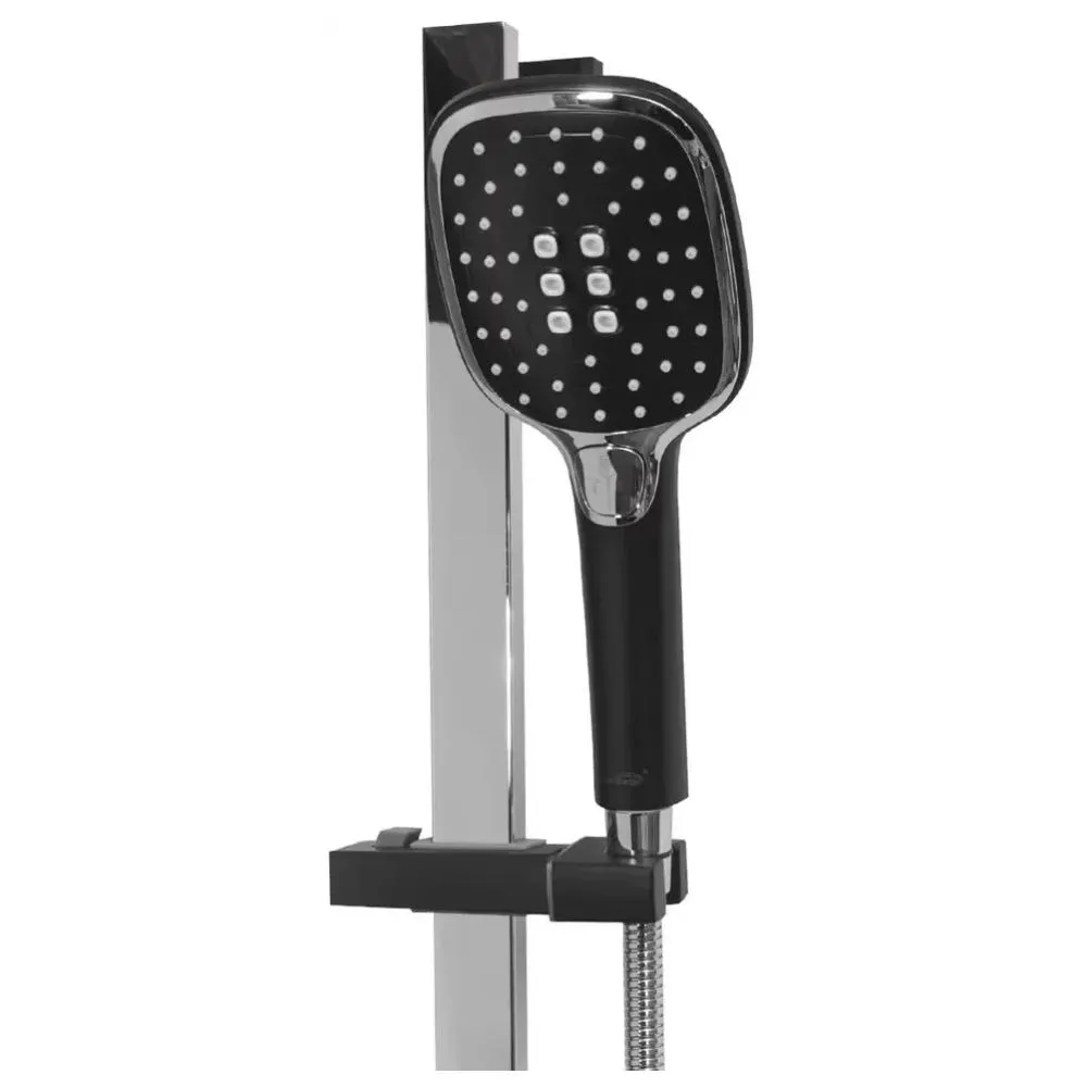 Набор для ванны 3 в 1 Hansberge H7077BC, черный/хром