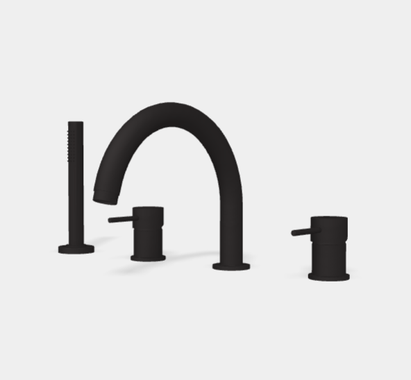 Смеситель для ванны Fima Carlo Frattini Spillo Up, черный матовый (F3044NNS)