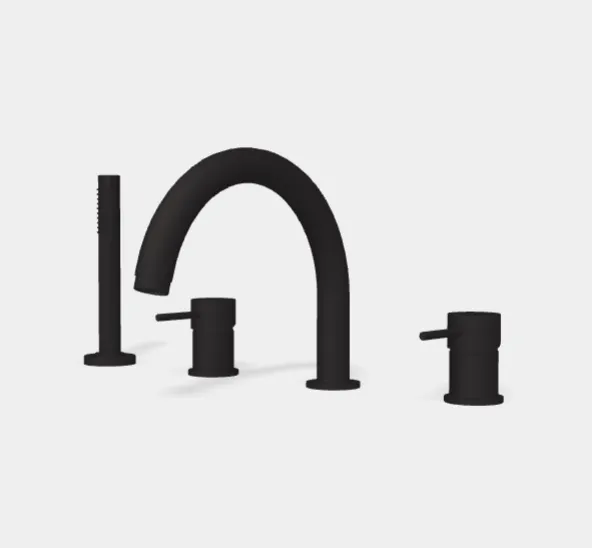 Смеситель для ванны Fima Carlo Frattini Spillo Up, черный матовый (F3044NNS)