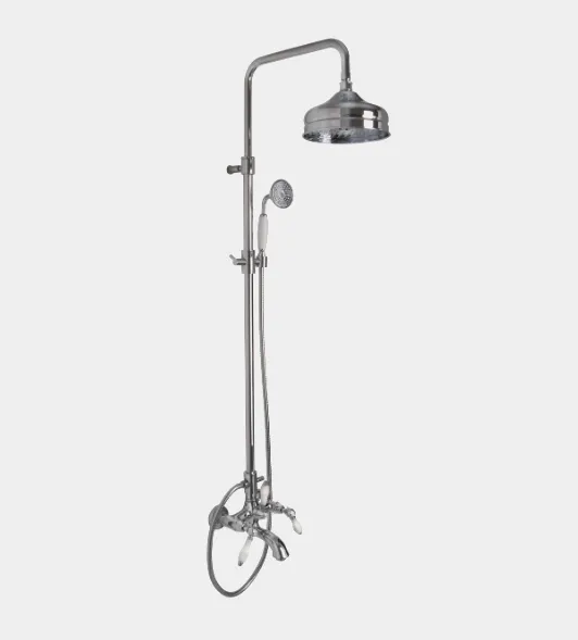 Душевая стойка Fima Carlo Frattini Herend, хром/белый (F5404/2CBCR)