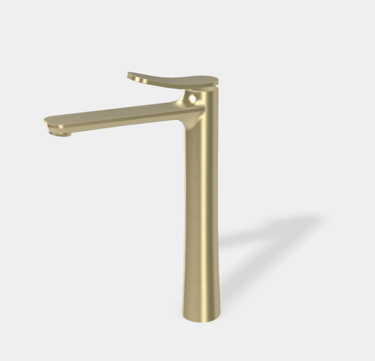 Смеситель для раковины Fima Carlo Frattini Flo', шампань брашированная (F3801/HHS.1)