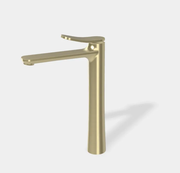 Смеситель для раковины Fima Carlo Frattini Flo', шампань брашированная (F3801/HHS.1)