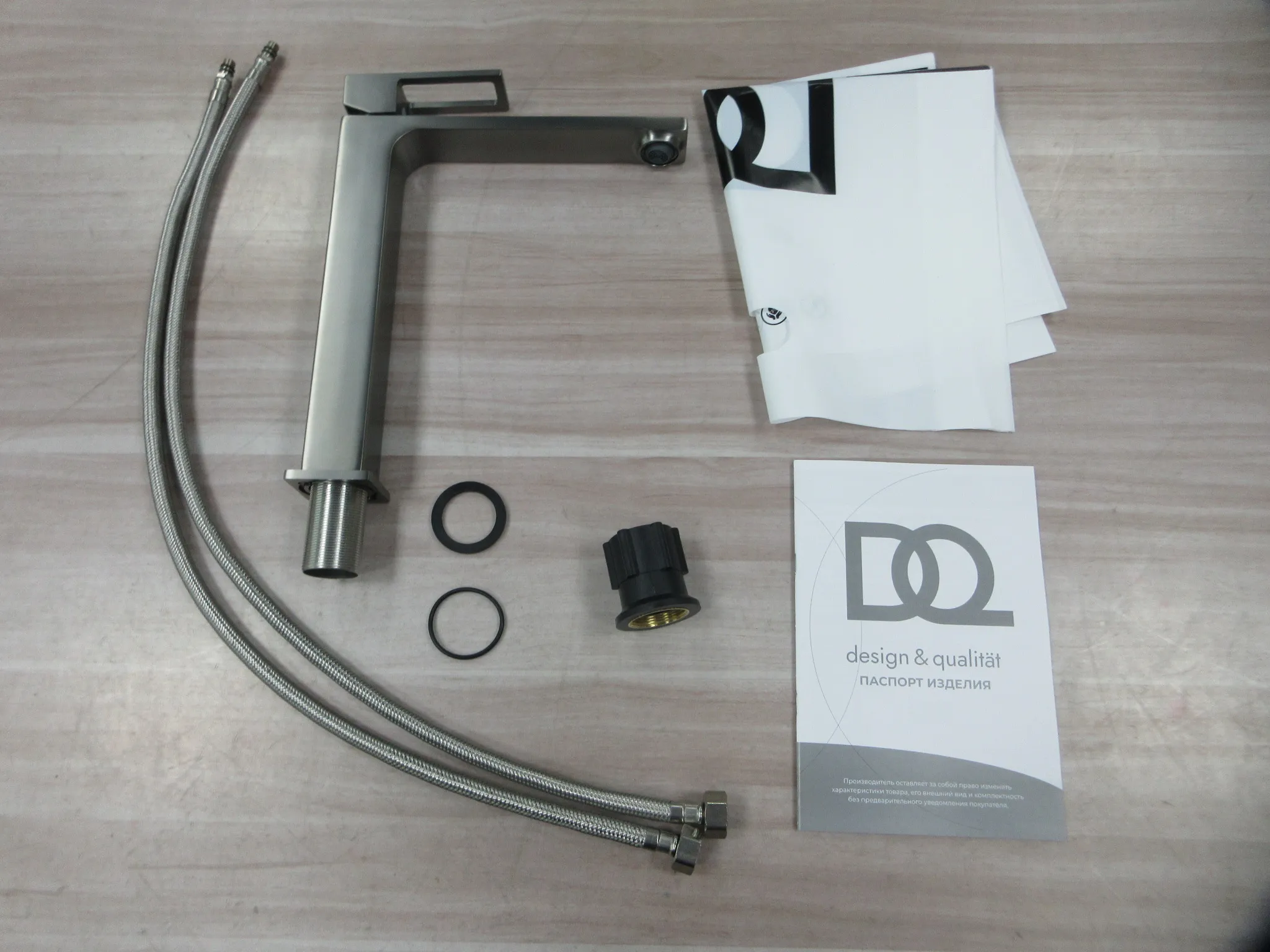 Смеситель для раковины высокий DQ Dortmund графит (DA1712006)