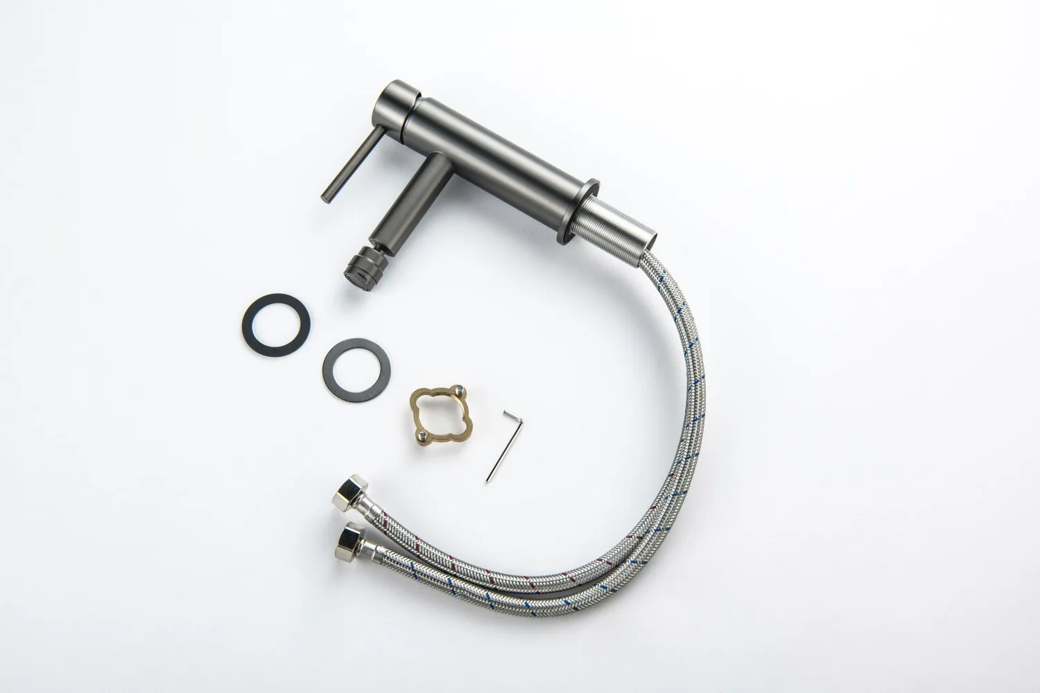 AQ1318BGM ЕВРОПА смеситель для биде, шлиф. черный хром