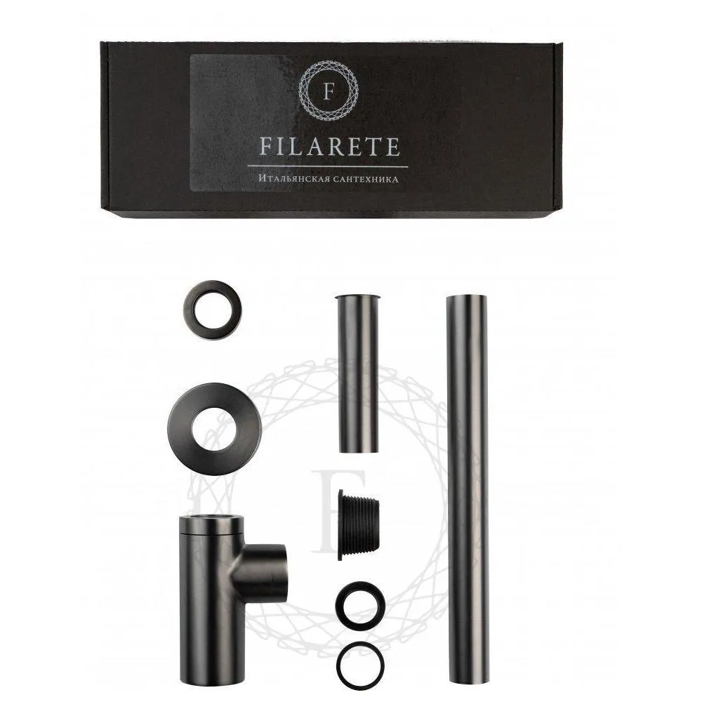 Сифон для раковины FILARETE FL70BG, графит
