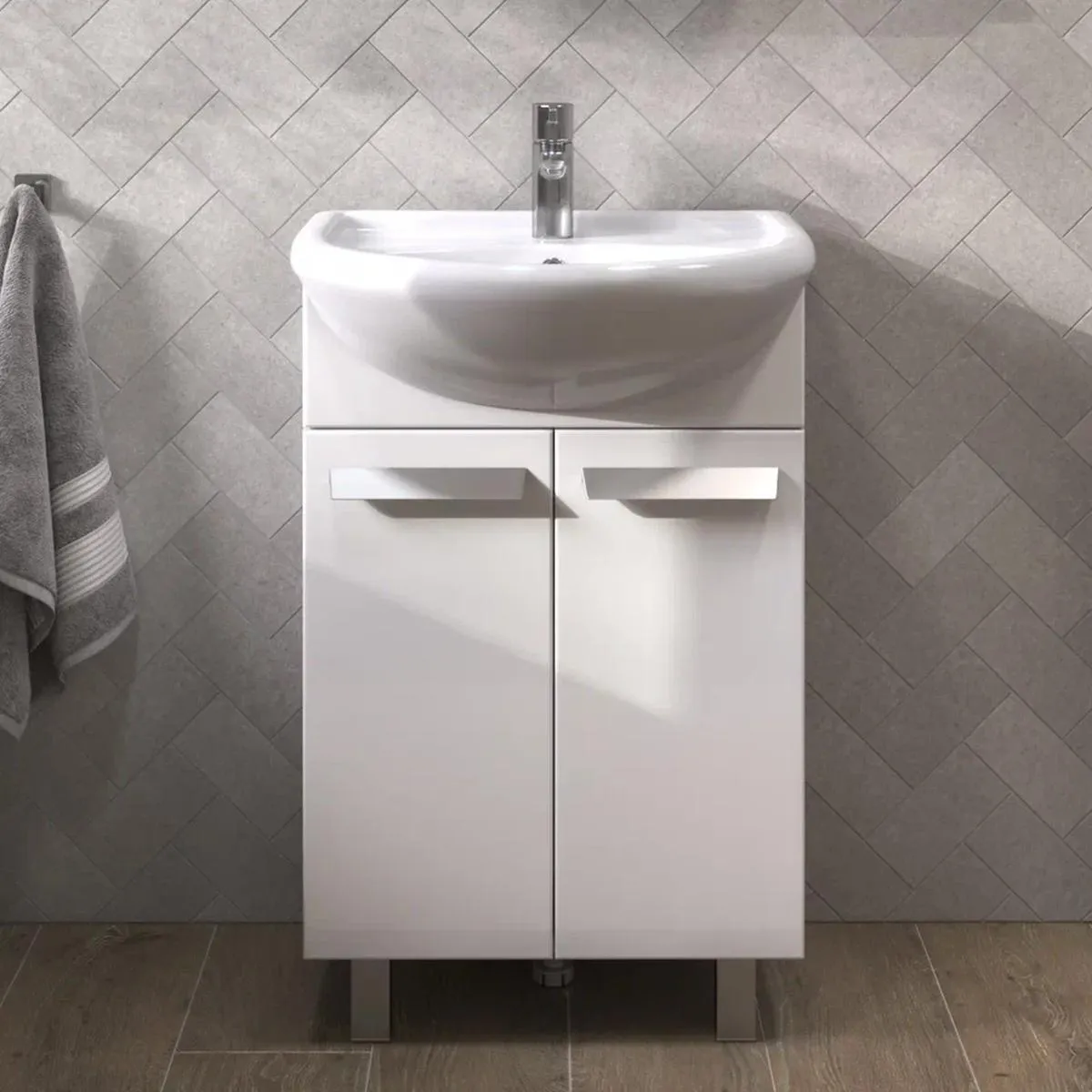 Тумба с раковиной напольная VIGO Hoska 229, 55 см