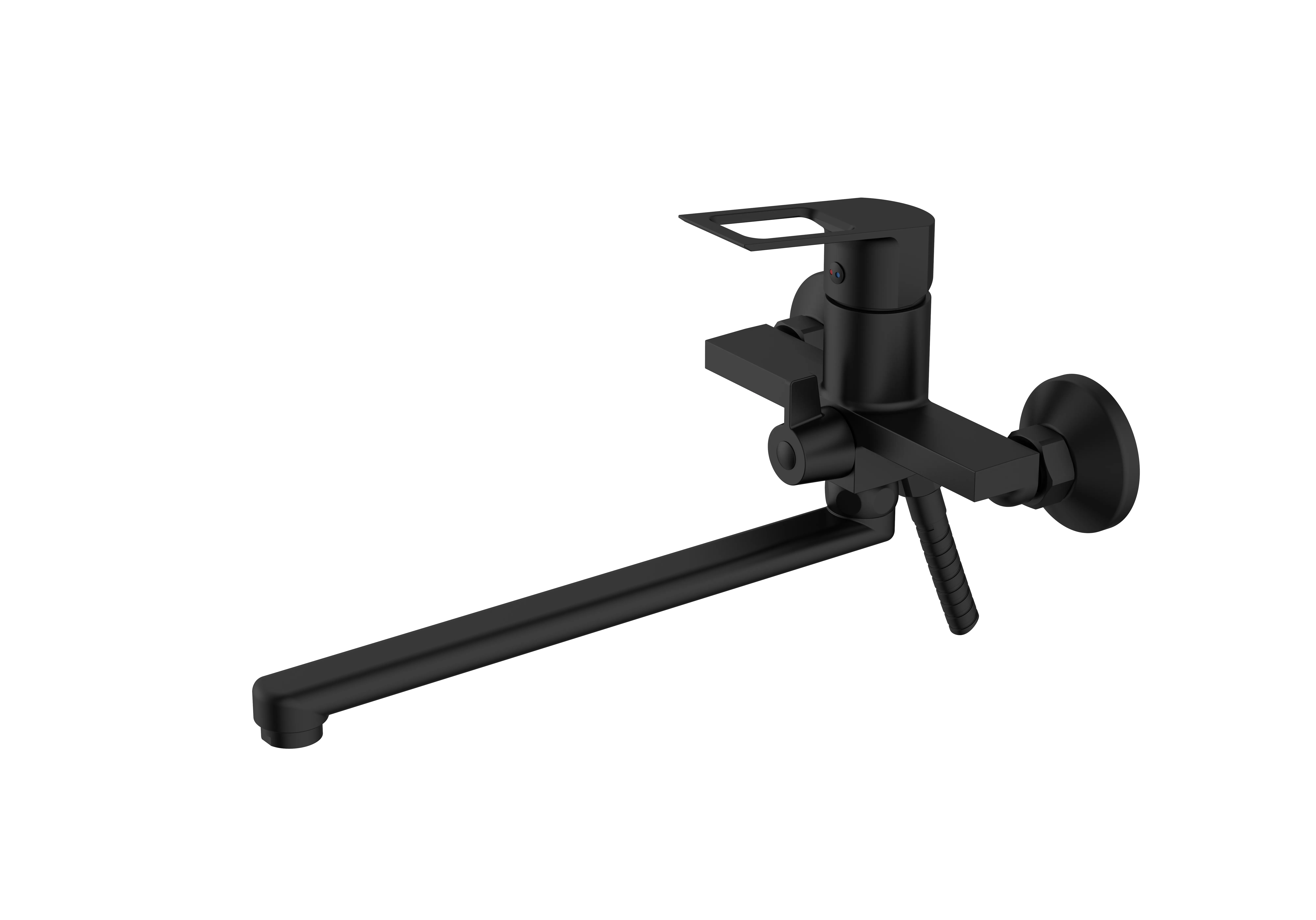 Смеситель для ванны VODA "Surf Black" с аксессуарами (SF31B)
