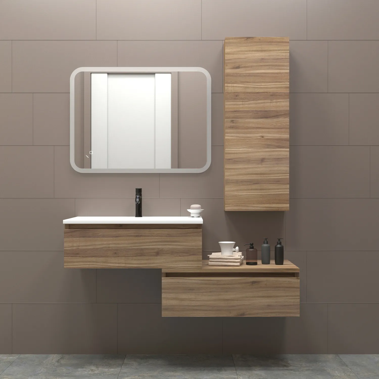 Зеркало MIXLINE "Колорит" ЭКОНОМ 600*800 (ШВ) сенсорный выкл,светодиодная подсветка,универс.крепеж (557939)