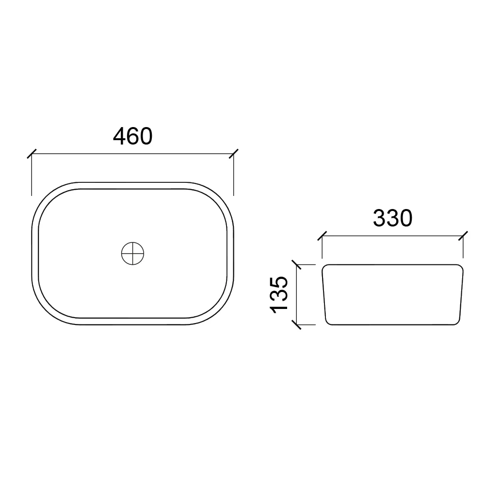 Раковина чаша WesnaArt OCEAN 4020-OCE12, белый