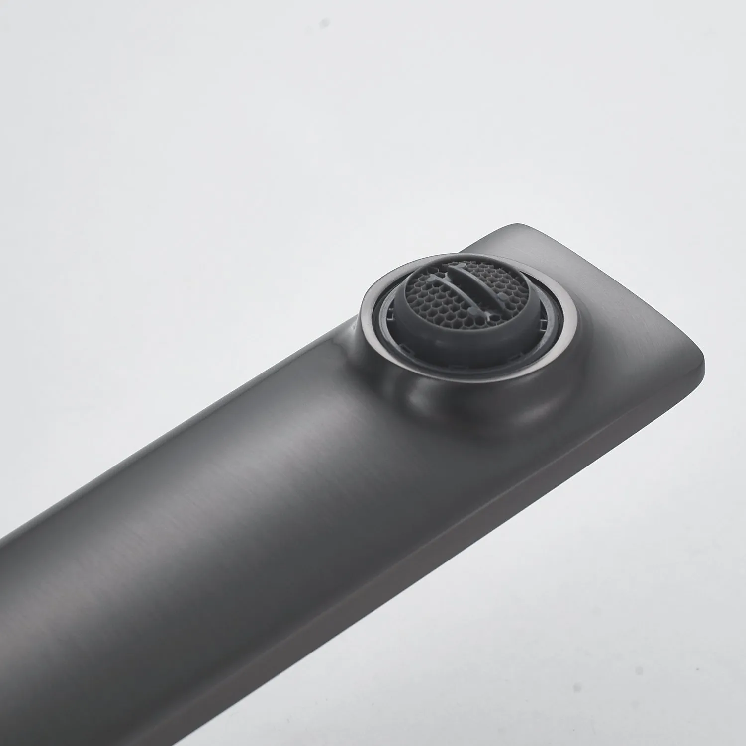 Смеситель для раковины высокий Shevanik S6111T, оружейная сталь