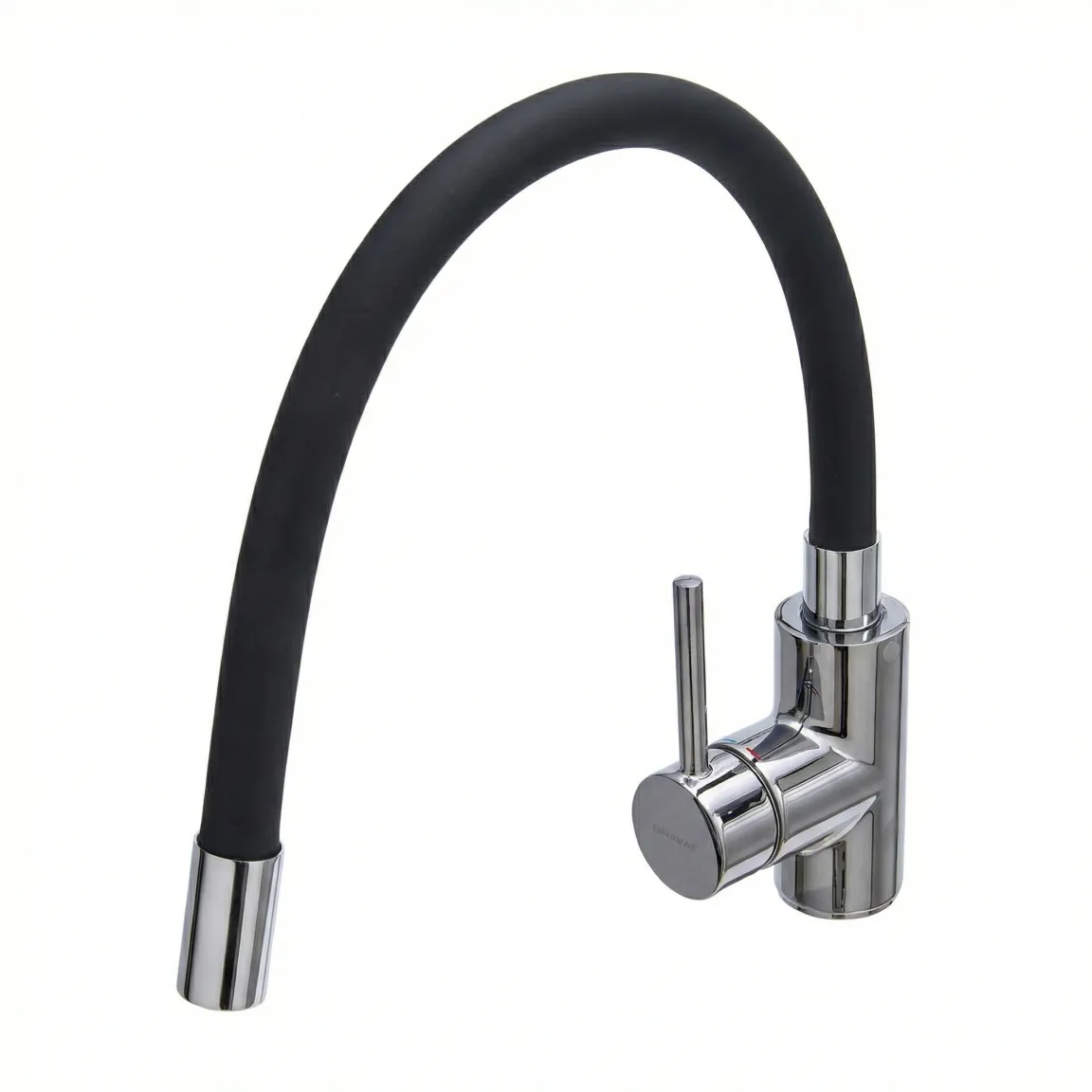Смеситель для кухни с гибким изливом черный BRAVAT (F7800931CP-SW)