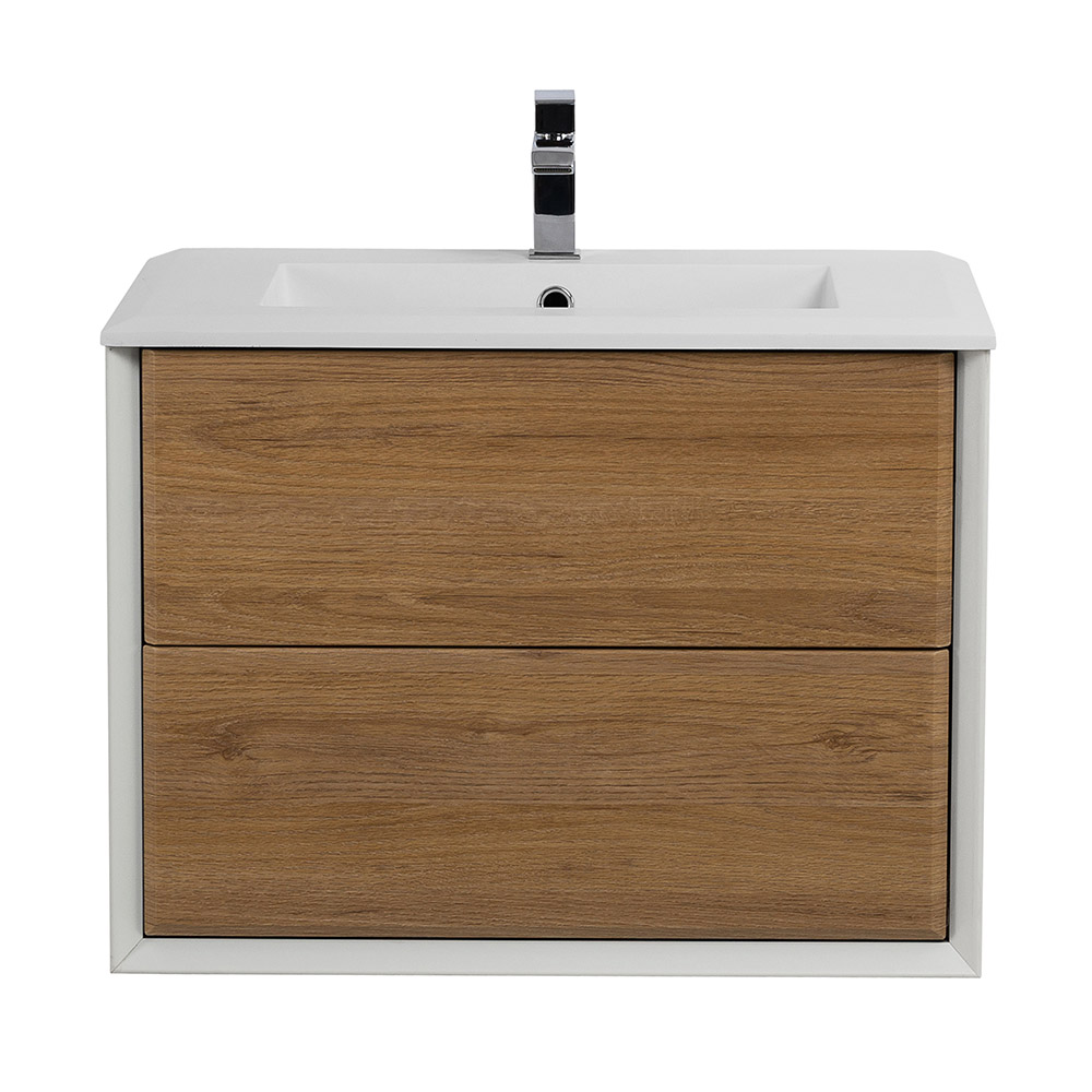 База подвесная под раковину с двумя выдвижными ящиками Cezares Bellagio 700х460х480, Rovere Tabacco (54716)