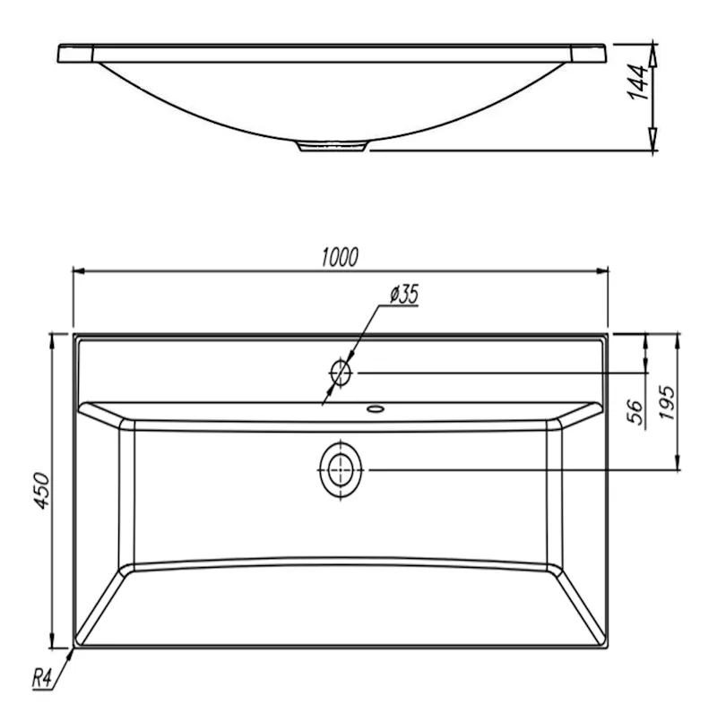Раковина Florentina Аллегро 60 см 10.020.00600.001, белая