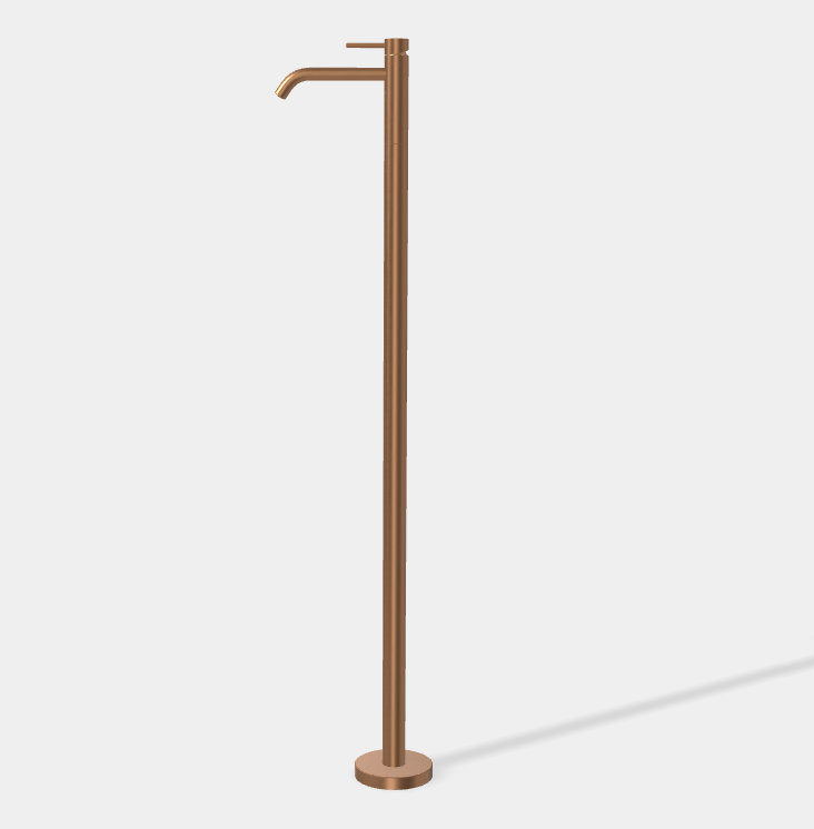 Смеситель для раковины Fima Carlo Frattini Spillo Up, бронза брашированная янтарная (F3031/PNZS)