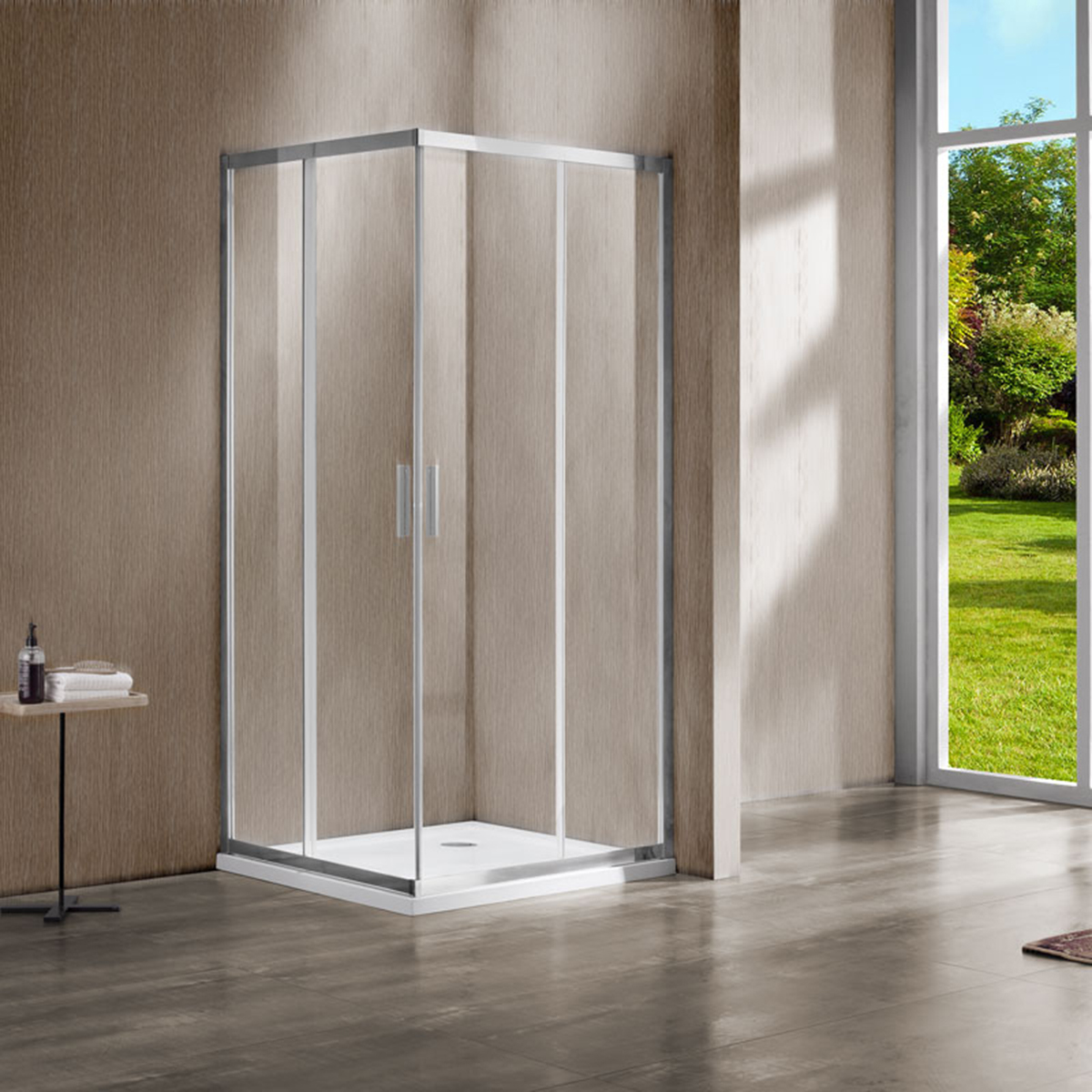 Душевой уголок Vincea Garda (VSS-1G9012CL) 1200х900 мм, хром, стекло прозрачное