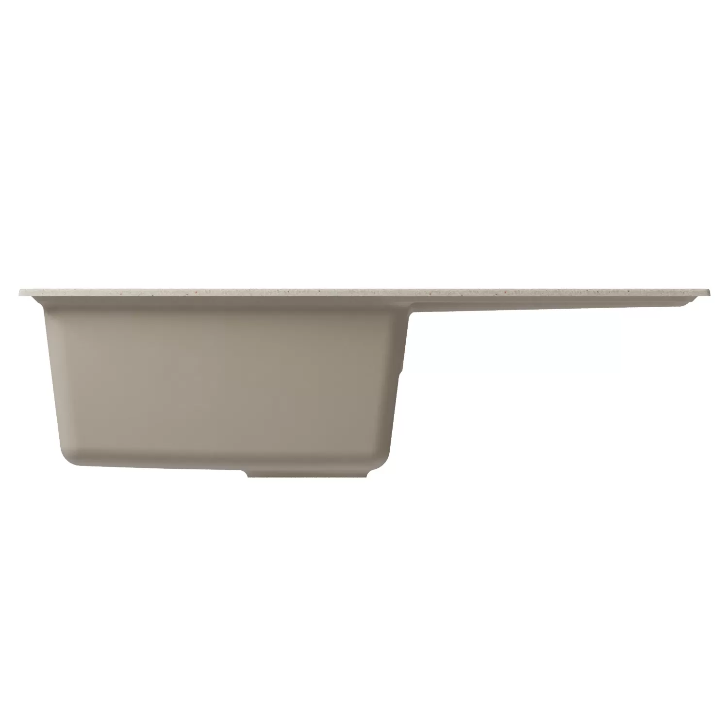 Мойка MIXLINE ML-GM31 с крылом  бежевая (328) 770*500*190мм NEW (552192)