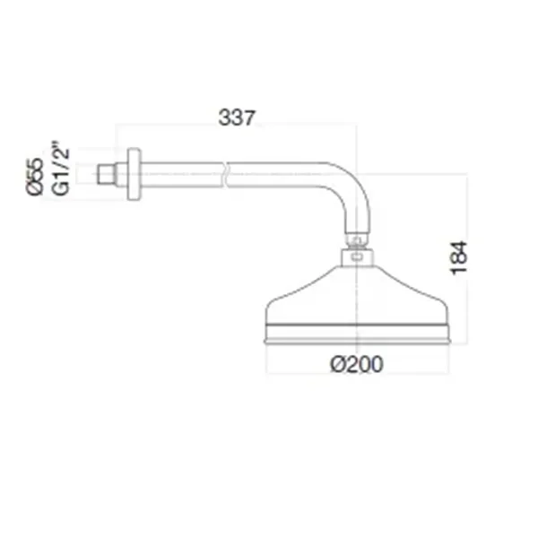Верхний душ Webert Armony AC0015015, хром