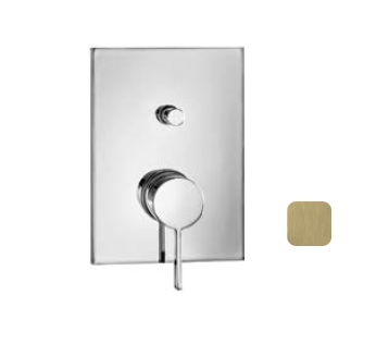 Смеситель для душа Almar Core, на 2 потребителя, с переключателем, High Brass Brushed PVD (E186542.HB)