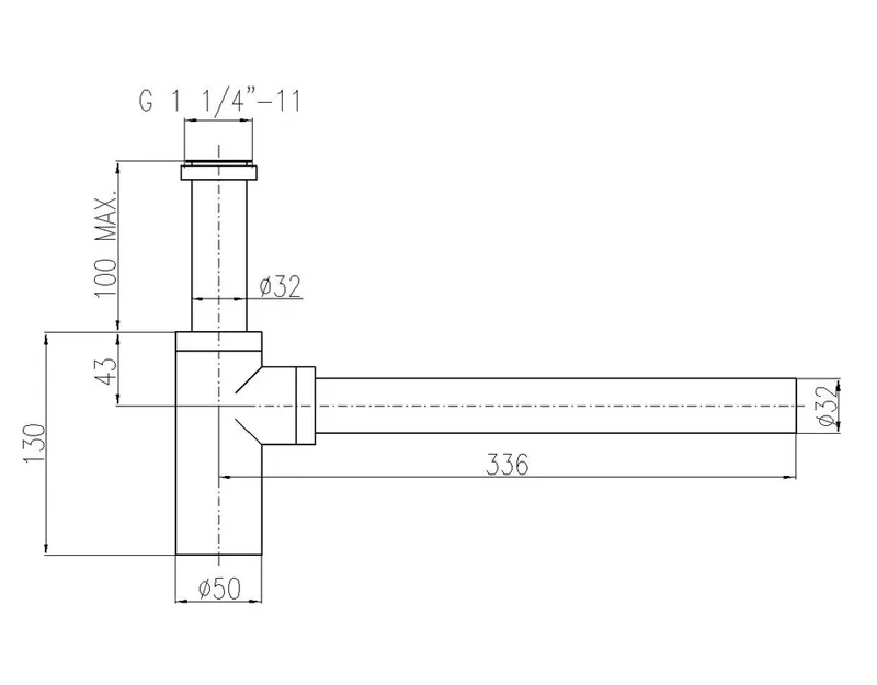 Сифон Rav Slezak MD0232CMAT