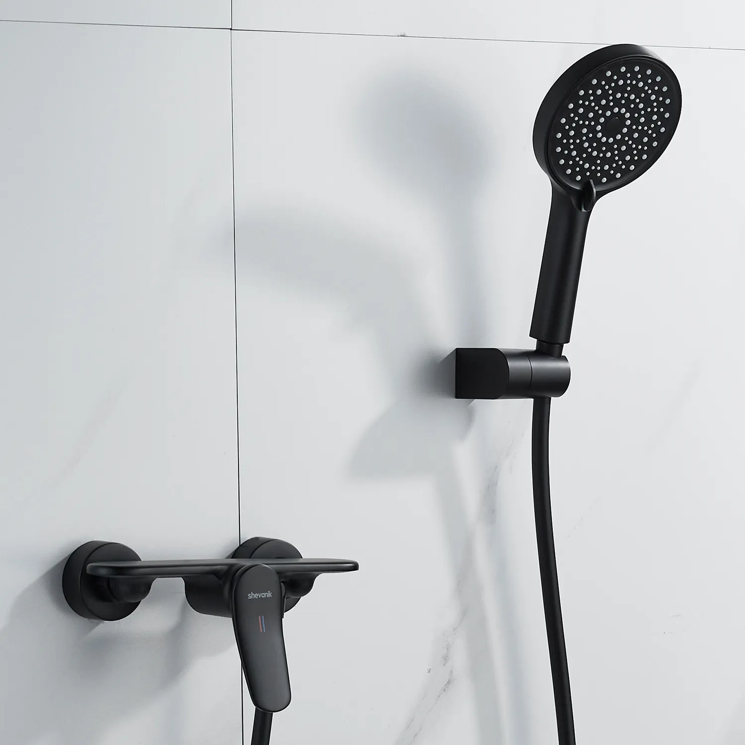 Смеситель для душа Shevanik S4716H, черный