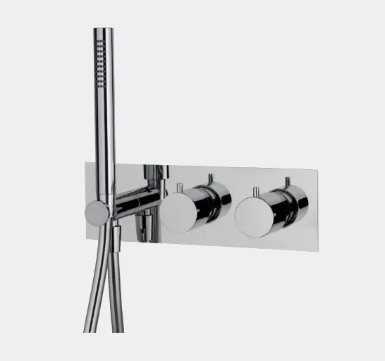 Смеситель для душа Fima Carlo Frattini Fimatherm, на 2 потребителя, белый матовый (F3049WX3BS)