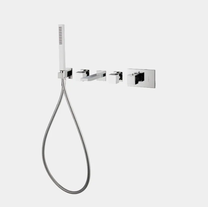 Смеситель для ванны и душа Fima Carlo Frattini Fimatherm, черный матовый (F3589X2NS)