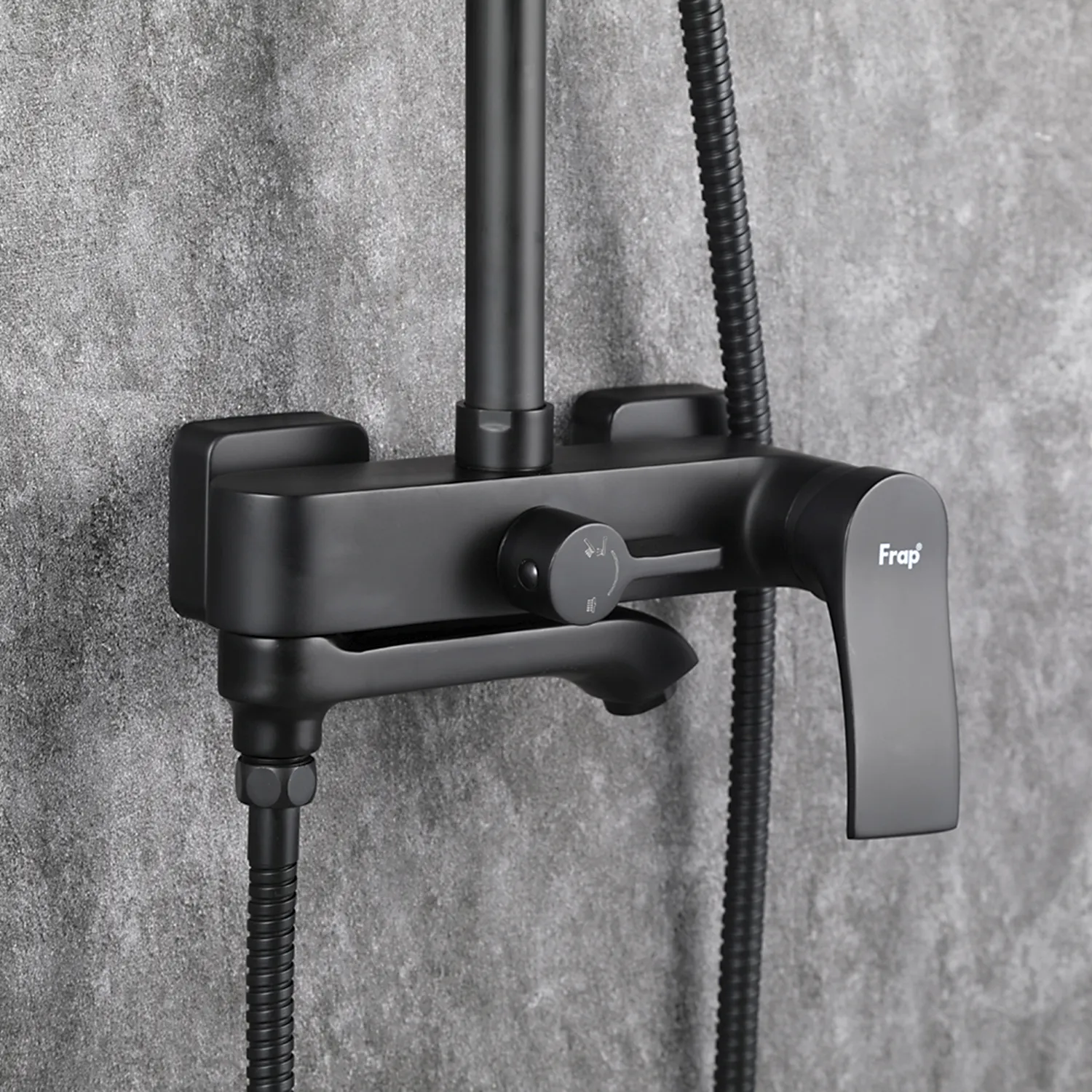 Душевая система FRAP F2475-6, черный