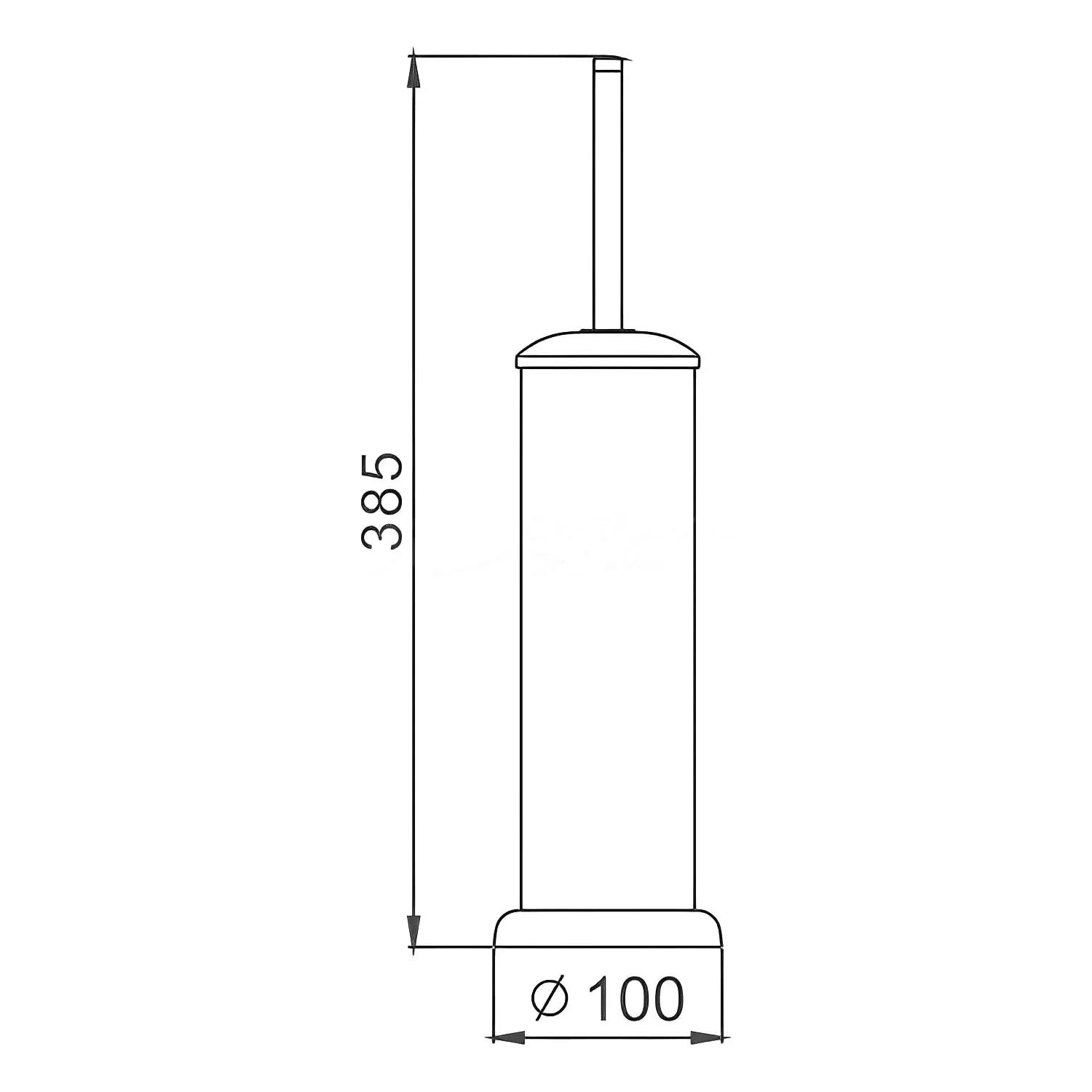 Ершик для унитаза напольный Maretti Alessia AS56N901, хром