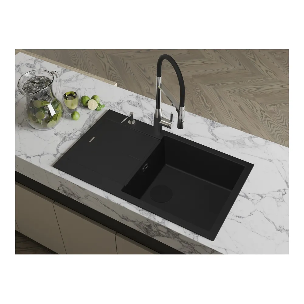 Кухонная мойка Rivelato LUMO LM-8650, черный