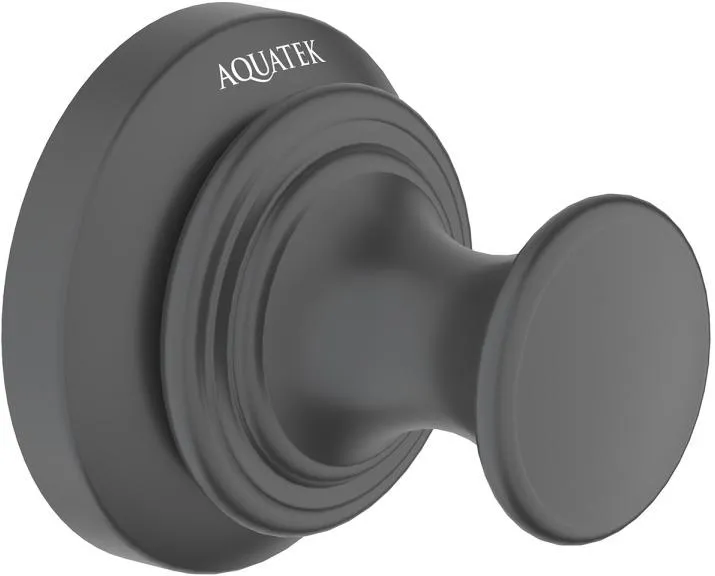Крючок AQUATEK КЛАССИК, матовый черный AQ4501MB