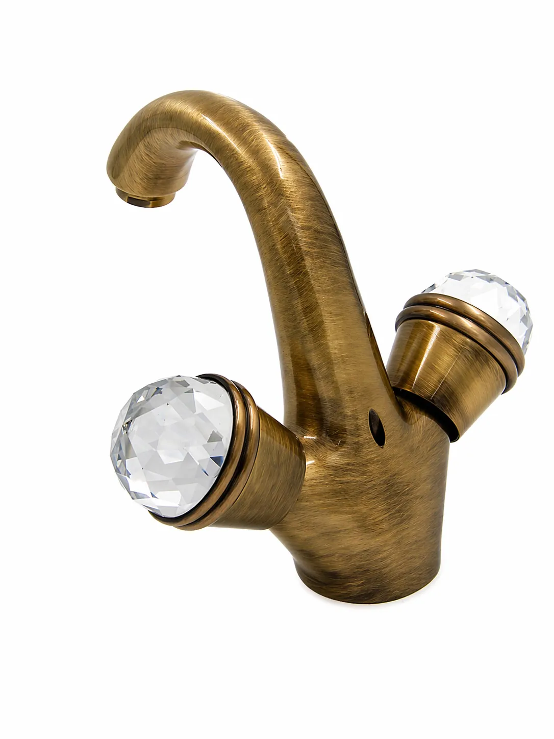 Смеситель для раковины с донным клапаном Fiore XT SKY (SWAROVSKI®) 17OO0623, бронза