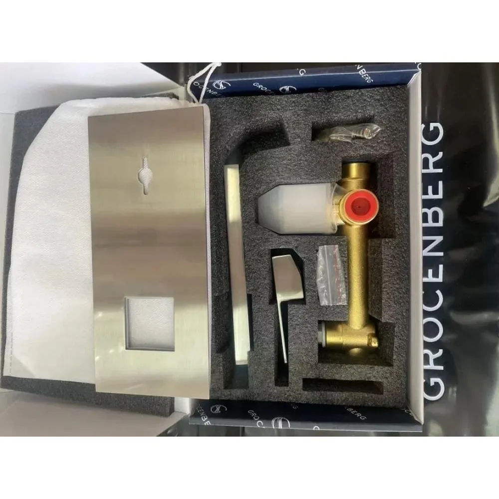 Смеситель для раковины встраиваемый Grocenberg GB588NK, никель